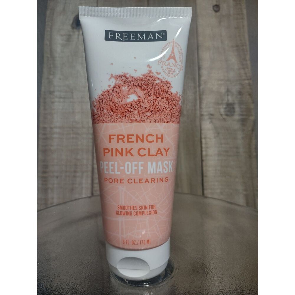 Freeman French Pink Clay Peel-off Mask Pore Clearing 6 floz FULL SIZE